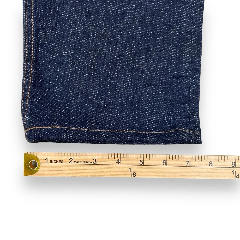 Banana Republic Jeans Men 33x30 (ACTUAL 34x27.5) Dark Blue Straight Fit Denim